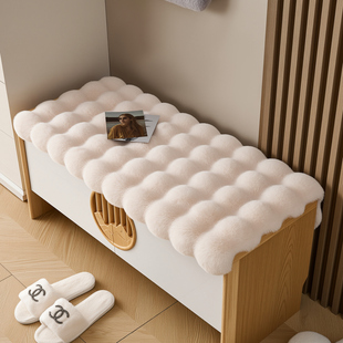 泡泡绒换鞋 柜垫加厚屁垫防滑椅子垫定制 凳毛绒坐垫入户玄关卡座鞋