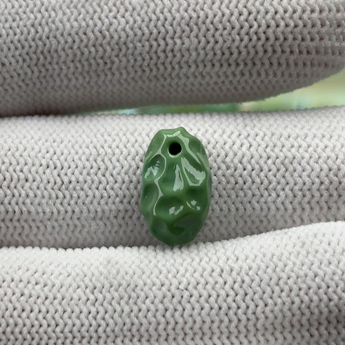 绿松石苹果绿卡子长13.8mm