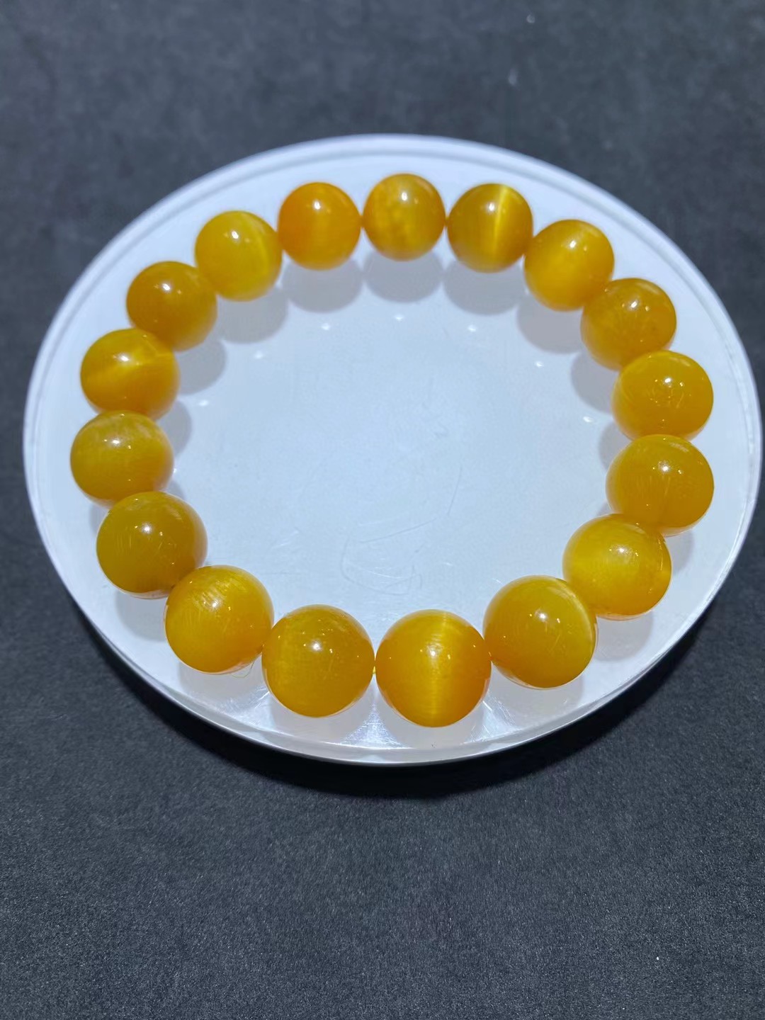 天然金虎眼手串男女款黄虎眼单圈手链猫眼虎睛石饰品礼物送朋友
