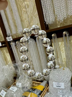 天然白水晶手串夏日大泡泡牛鼻孔净体水晶手链小众百搭男女款