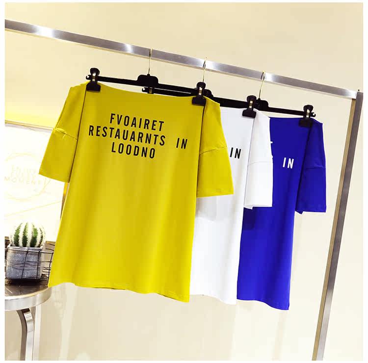 stone Large Women's wear fat mm Summer wear 200 Pounds of fat mm Cover the belly Show thin Western style Word collar strapless Short sleeved T-shirtin the Women's clothing/Boutique , Large size women  category - from Buy2taobao.com to provide professional Taobao agent buy service