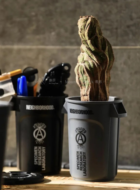 NEIGHBORHOOD NBHD THOR日式桌面迷你塑料收纳垃圾桶花盆笔筒