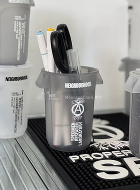 NEIGHBORHOOD NBHD THOR透明日式桌面迷你塑料收纳垃圾桶花盆笔筒