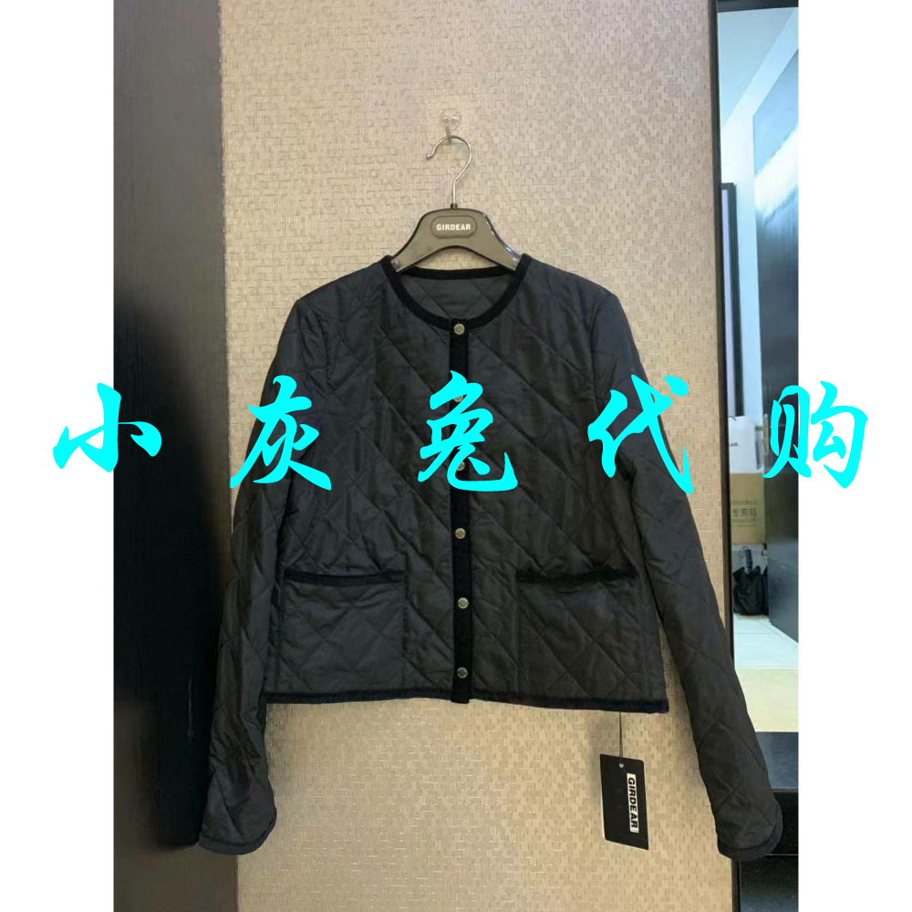 常规棉服短外套圆领女