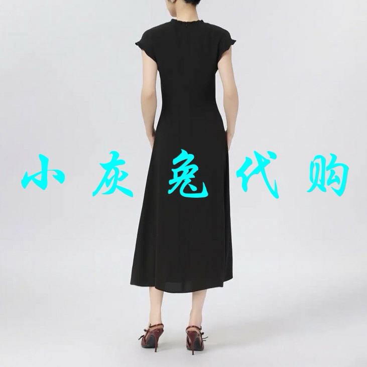 2025夏百搭V领无袖连衣裙