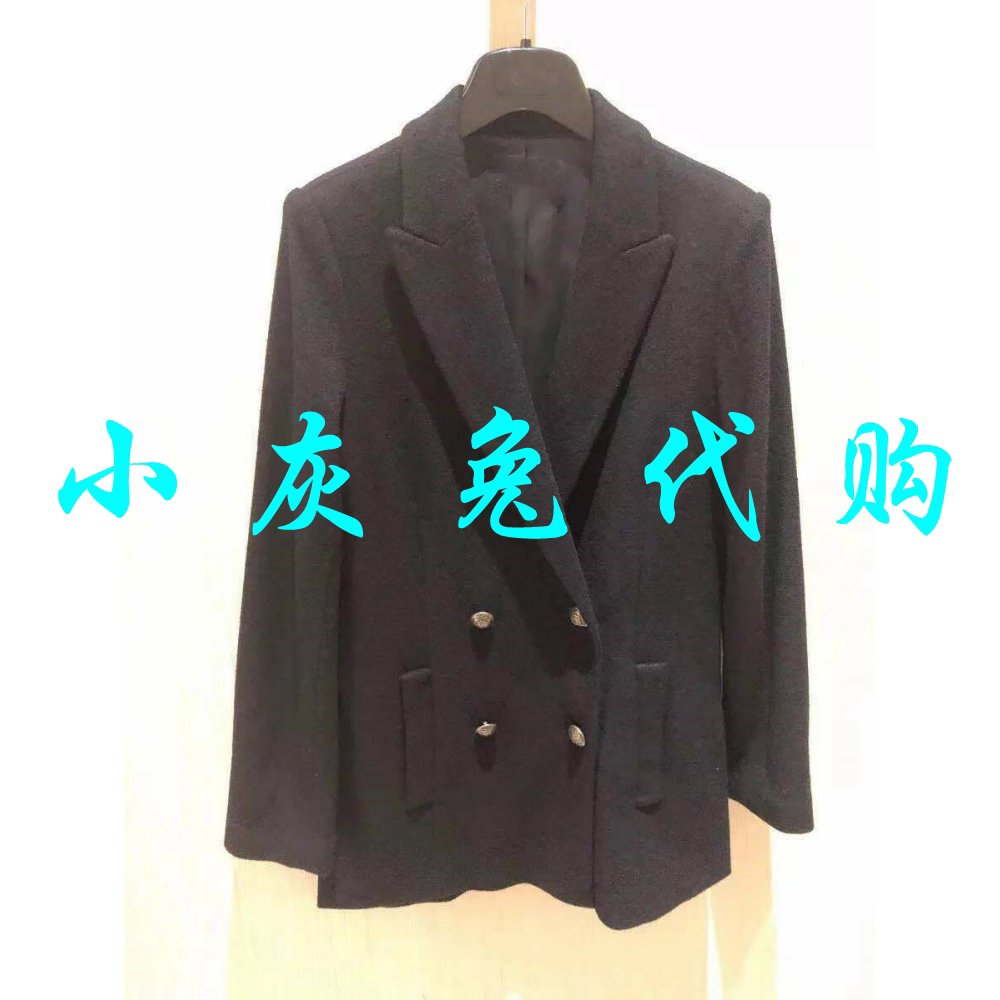 小灰兔百搭风中长款西装外套