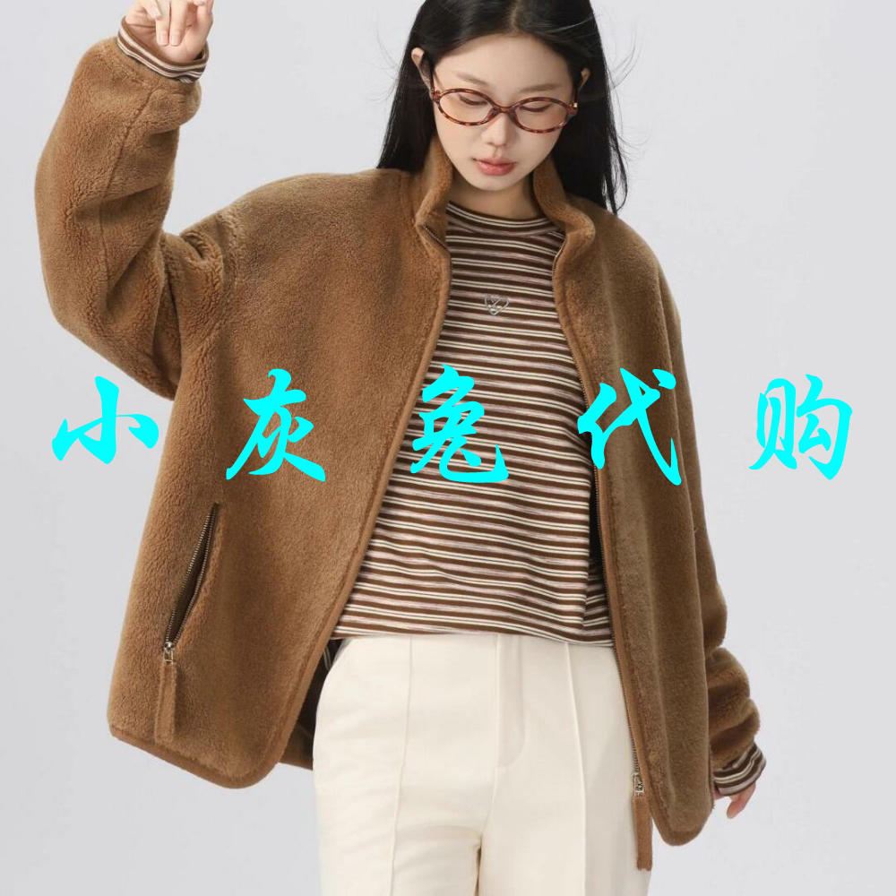 小灰兔正品2025秋新款立领休闲高领宽松保暖外套140043-7110643