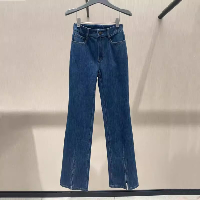 小灰兔代购2025秋新款开衩微喇牛仔裤5100467-4234642-001