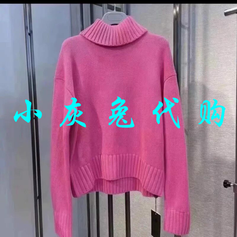 小灰兔正品2025秋新款百搭高领加厚羊绒宽松针织衫毛衣5399555
