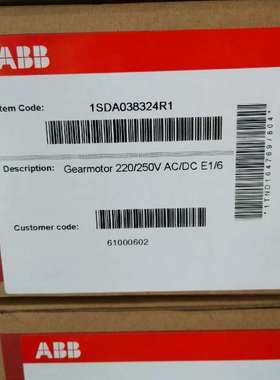 ABB 框架储能电机61000602ABB 全新原装正品 框议价