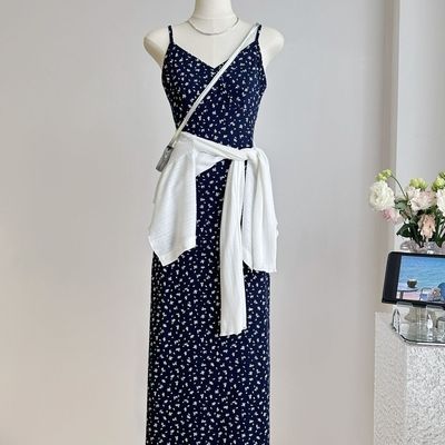 早秋两件套棉碎花甜美压花H