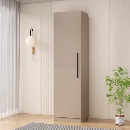 单门衣柜2米卧室儿童衣橱办公室成人立柜储物收纳阳台窄柜可定制