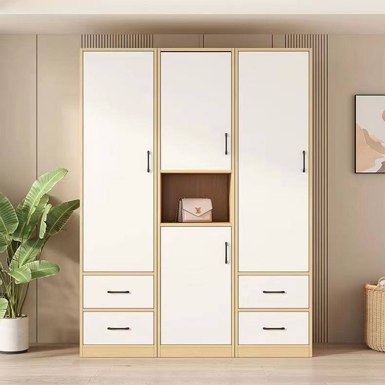 嘉羿实木衣柜单门家用卧室立柜小户型窄柜阳台储物夹缝柜定制衣橱