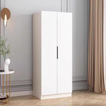 双门衣柜家用挂衣柜两门卧室实木三门矮衣橱出租房落地小户型定制