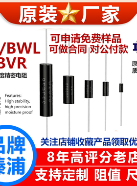 EE精密电阻采样取样BWL高精度0.1％低温漂无感1/4W1W2W3W5W10W 欧
