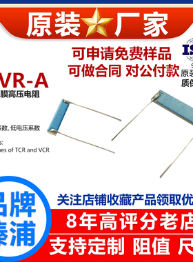 HVR厚膜无感低温漂精密高压电阻器1W2W3W5W10M100M1G2T10T高阻值