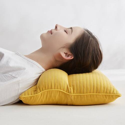 全棉枕套荞麦壳颈椎枕芯家用护颈椎助睡眠专用学生护颈枕可拆卸