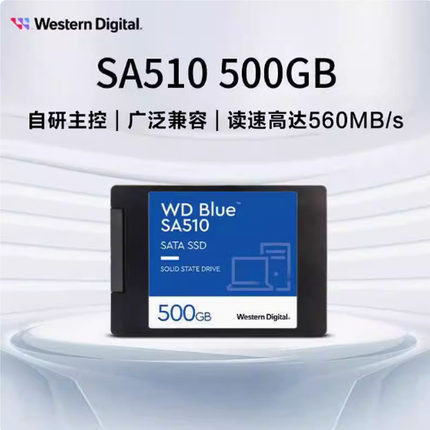 WD西数固态硬盘250g 500g 1t 2.5英寸笔记本SSD 1tb台式电脑SA510