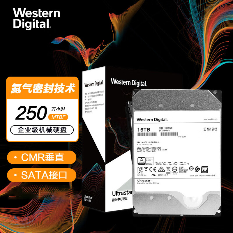 WD/西部数据 WUH721816ALE6L4 16T 7200HC330企业级NAS服务器 电脑硬件/显示器/电脑周边 机械硬盘 原图主图