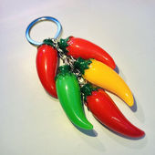 红辣椒钥匙扣小挂件创意个性 汽车可爱女钥匙链圈环锁匙扣书包挂饰