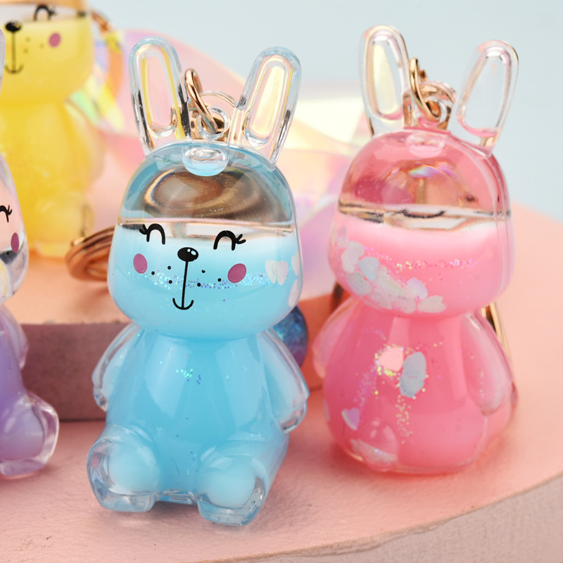 卡通亚克力兔子汽车钥匙扣挂件