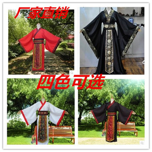 新款古装男汉服唐装秦朝春秋战国三国臣官服汉朝大臣古代演出服装