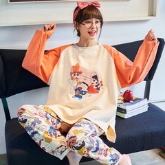 Aishang real pajamas new spring long sleeve cotton home suit