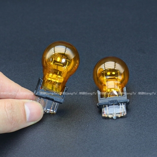 3057 3157 PY27 3757AK瓦格纳琥珀色刹车灯泡 3457 12V