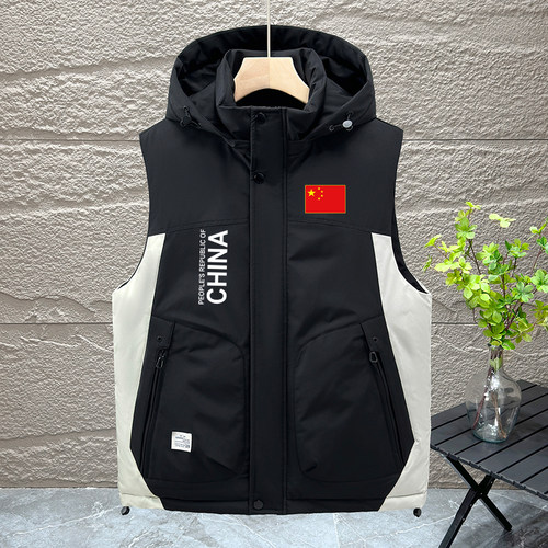 中国China国家队秋冬季棉马甲男