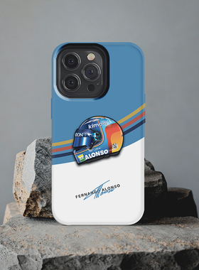 F1阿隆索头哥ALONSO头盔适用IQOONEO10小米15Ultra红米Turbo4苹果16ProMax三星S24华为Pura70Pro手机壳Mate60