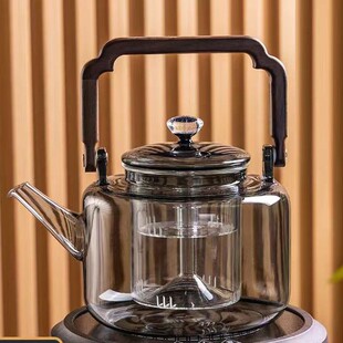 玻璃蒸煮茶壶加厚耐高温煮茶器电陶炉家用大容量花茶壶星空珠单壶