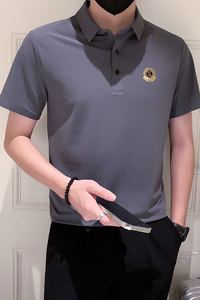 主推-冰丝无痕POLO衫男士短袖T恤新款男装潮流PL88-P55控78图片