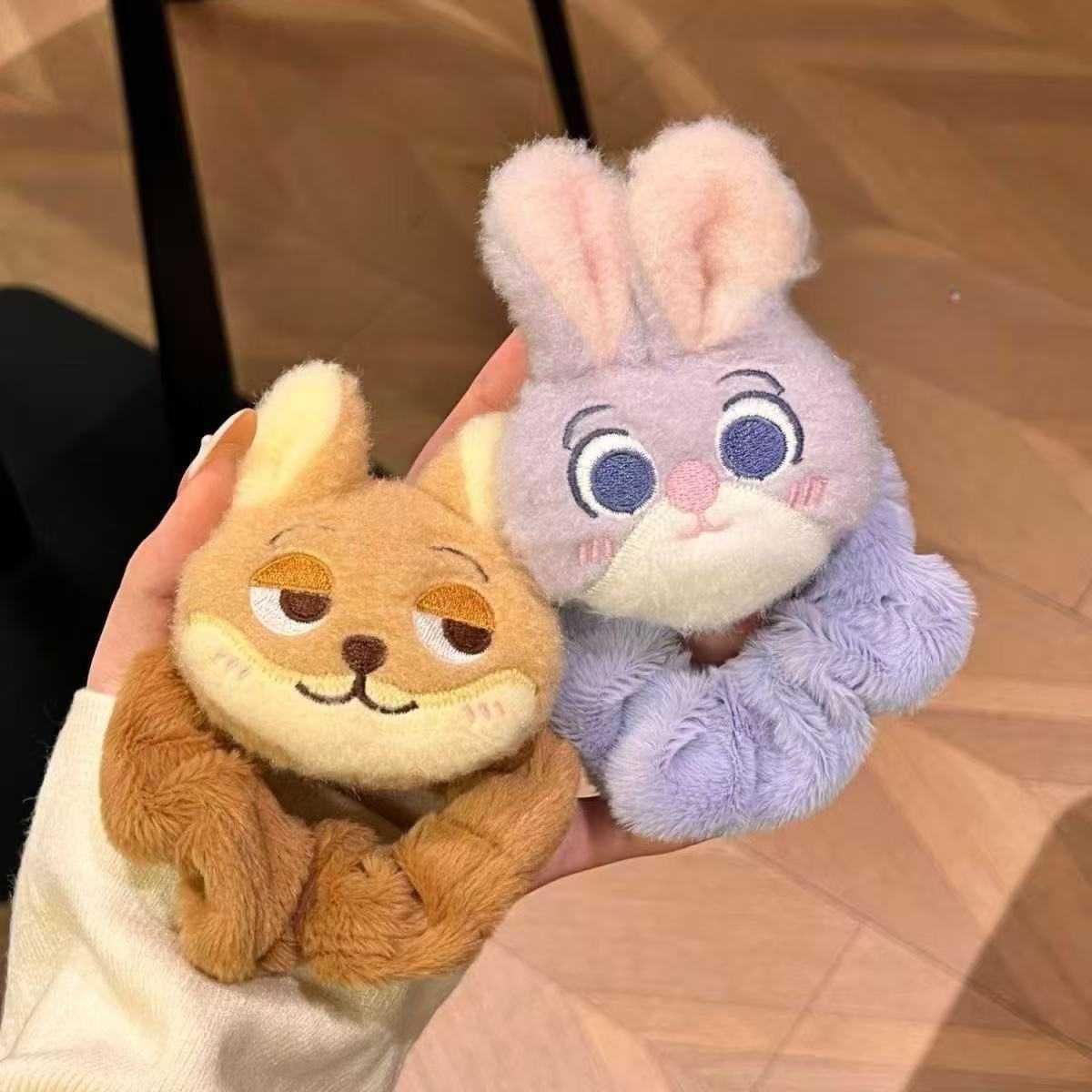 卡通疯狂动物城朱迪尼克毛绒发圈