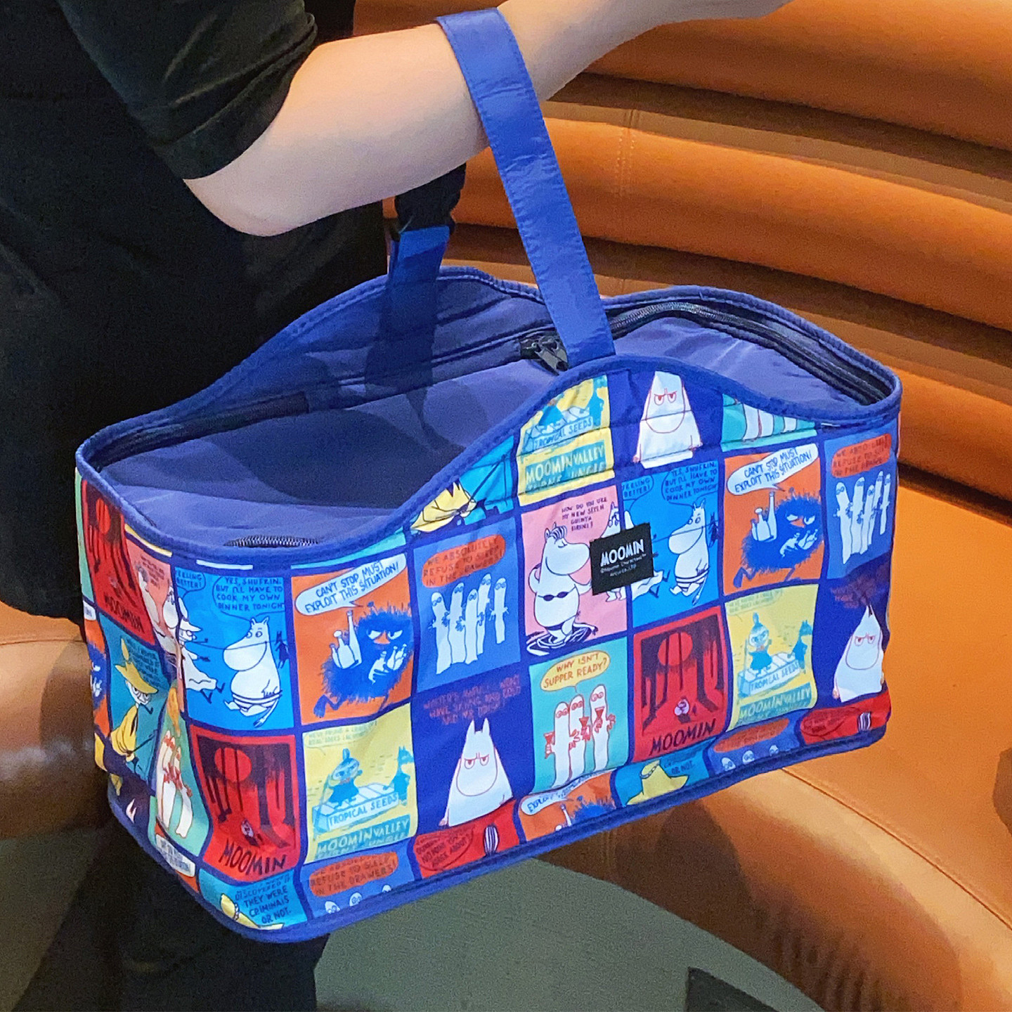 日系卡通可爱姆明阿美便携野餐包