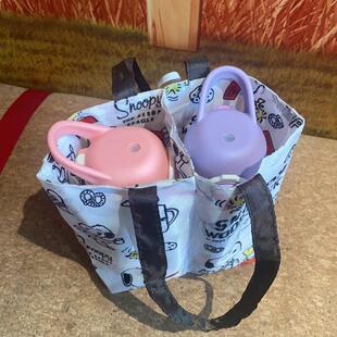 日系可爱狗狗翻转水杯杯套咖啡奶茶双杯袋手提焖烧杯保温杯收纳袋