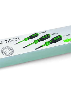 WAGO万可210-722/719/720/721接线端子专用螺丝刀插针套装2.5x0.4