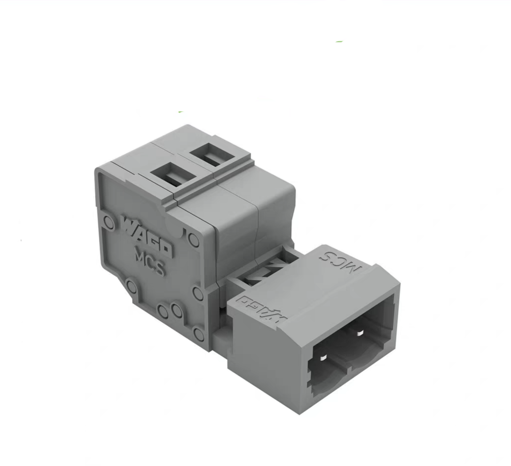德国正品MCS针型接线端子公头2/4p针间距5.0mm231-602/231-604