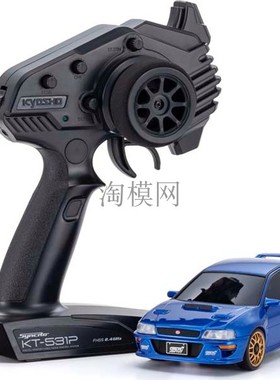KYOSHO京商 MINI-Z AWD四驱遥控车斯巴鲁配KT-531P遥控器 32627BL
