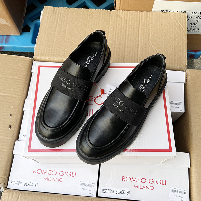 欧美单平底英伦小皮鞋单鞋