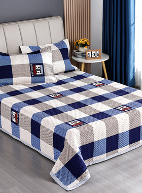 床盖四季通用榻榻米专用防滑不起皱不跑床炕盖毯炕单双面夹棉床单