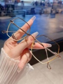 珐琅彩边纯钛无框眼镜近视男配镜散光度数防蓝光护目超轻无边框女