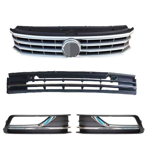 适用于16年17款18帕萨特雾灯框雾灯罩保险杠格栅前杠下中网下格栅