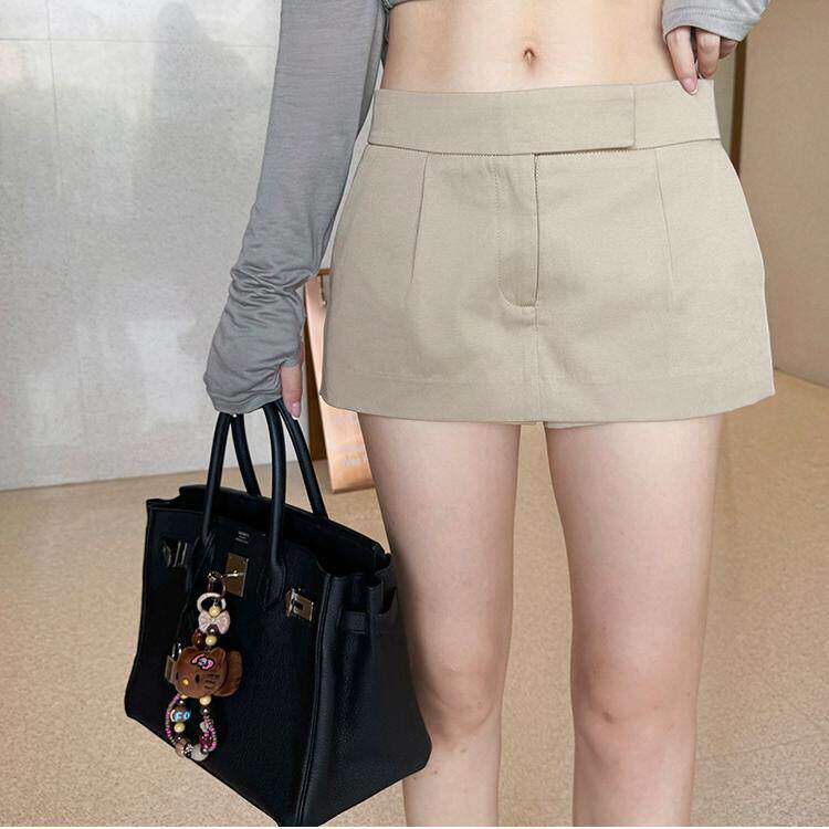 汤元家sd 酷辣西装裙裤女春秋2024新款半身裙短裙休闲 裤百搭裤子