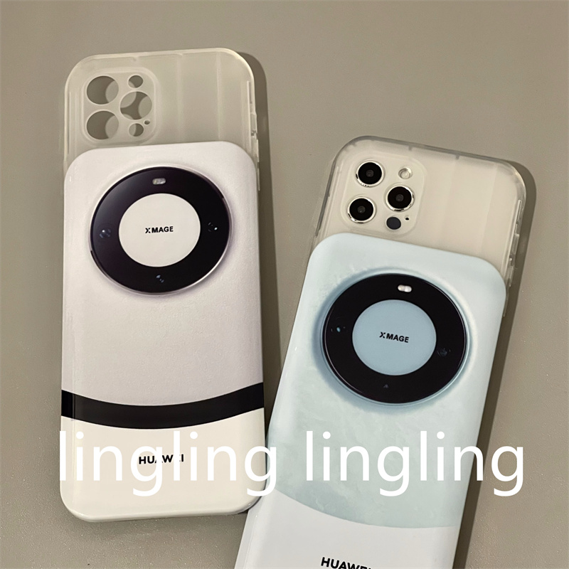 lingling studio 个性创意滑盖镜子HUAWEI适用苹果14iPhone13手机壳11防摔12全包防水 3C数码配件 手机保护套/壳 原图主图