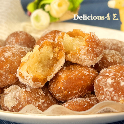 青艺传统年货糕点金钱饼手工糖球