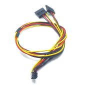 Dell戴尔R720R620R820R630R730服务器mini4P转SATA硬盘电源线