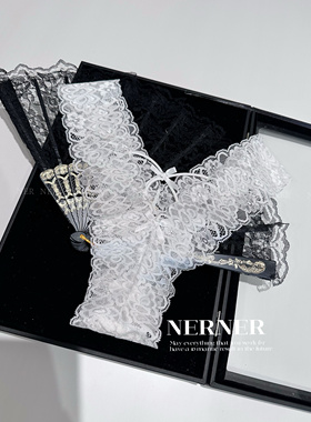 NERNER莫奈花园御姐风超薄蕾丝内裤女士性感丁字裤T裤