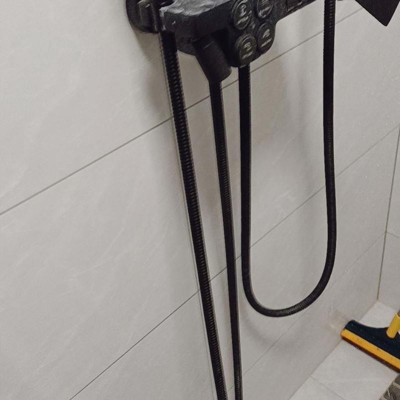 黑色淋浴花洒水管管子软管不锈钢通用加长手持喷头软管接头防爆