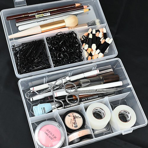 双层发夹夹子皮筋工具分装收纳盒