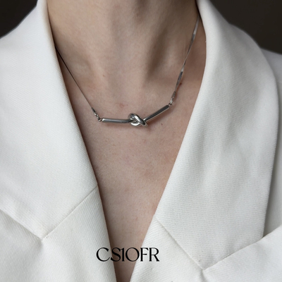 CS1OFR蛇骨简约风男女项链小众设计轻奢气质简约可调节饰品
